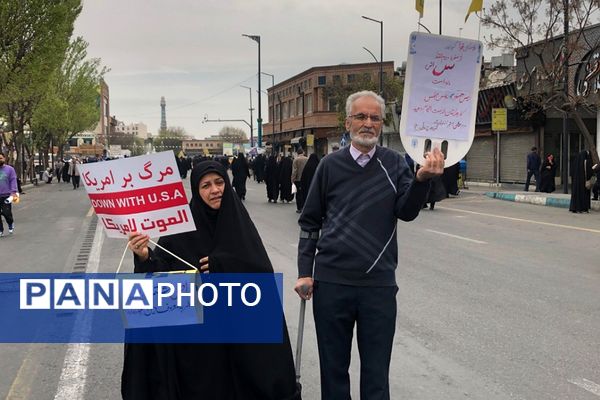 راهپیمایی روز قدس در ناحیه دو شهرری 