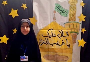 لحظاتی خاص و معنوی در پاتوق دخترانه عاشورایی امین با یاد امام رضا (ع)