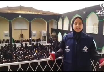 روزی پر از معنویت با همایش بزرگ دختران در حسینیه علیا سرده شهر تفت