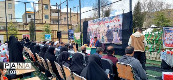 عزاداری باشکوه در دلفان سوگ دختران میناب در مدرسه شاهد پسرانه