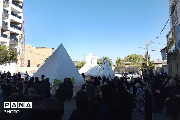 بازسازی خیمه گاه شهدای کربلا در شهرک گلشهر چهاردانگه