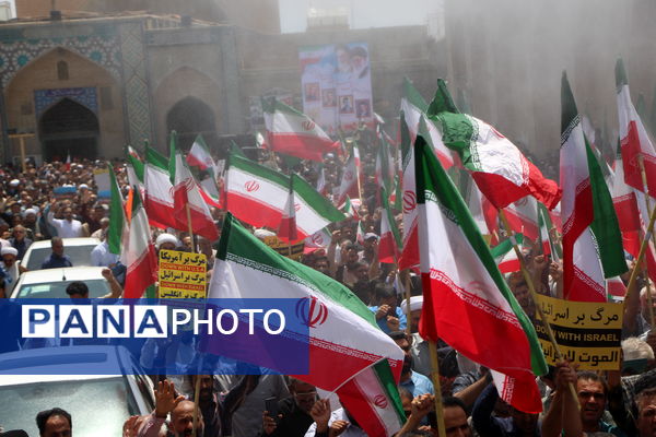 خروش یزدی‌ها برای انتقام از رژیم صهیونیستی