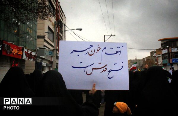 کبودراهنگ، مهد اتحاد نوجوانان و کودکان در روز قدس