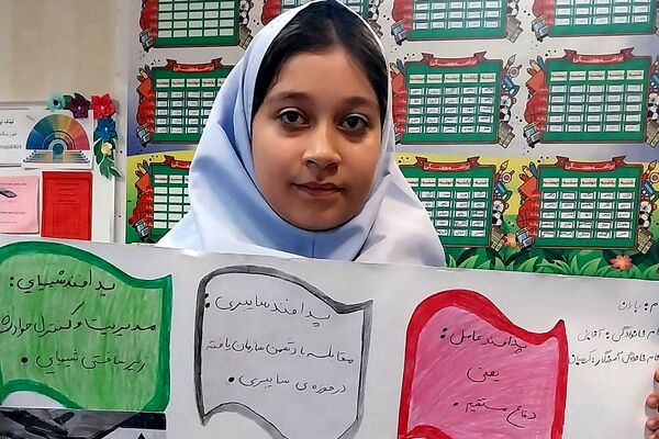 برگزاری نمایشگاه به مناسبت «هفته پدافند غیرعامل» در دبستان شهید مجید مجیدی ناحیه دو شهرری 