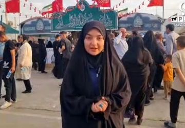  عشق در پیاده روی موکب های اربعین در استان ایلام