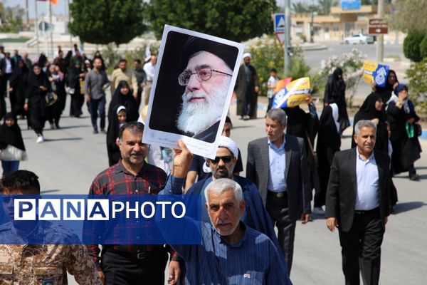 راهپیمایی روز قدس در تنگستان