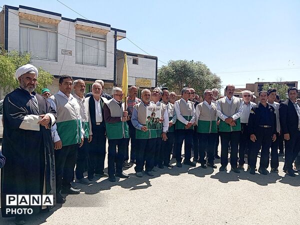 کاروان «در پناه خورشید» میهمان رزق‌آباد کاشمر شد
