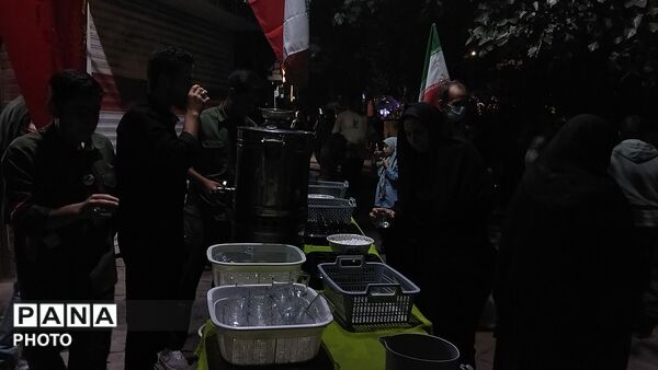 چایخانه حوزه علمیه گلشن در دویست و هجدهمین شب از اجتماعات مردمی نیشابور 