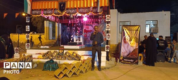 طنین فریاد مظلومیت دردانه اباعبدالله(ع) در روستای نصیرائی میناب