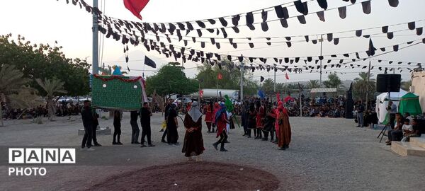 مراسم عاشورای حسینی در مسجد حضرت ابوالفضل (ع) شهر شمیل بندرعباس