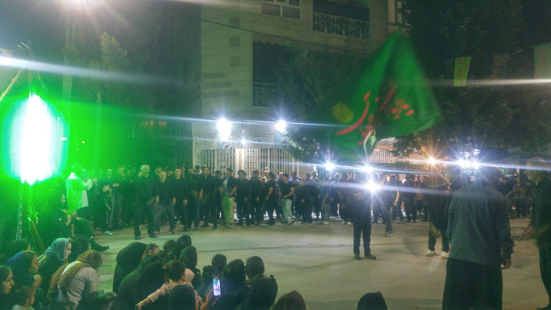 مراسم عزاداری  شب نهم تاسوعا حسینی درشهرستان ایوان