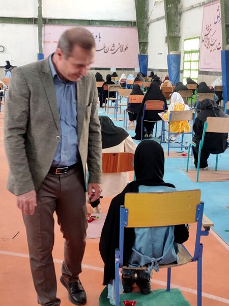 بازدید مدیر آموزش و پرورش سملقان از آزمون های ورودی مدارس تیزهوشان