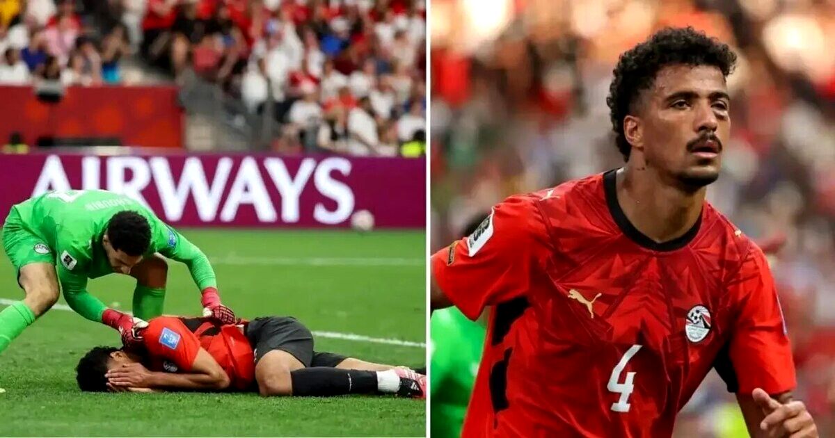 مدافع مصر ضربه مغزی شد/ عبدالمجید بازی با ایران را از دست داد