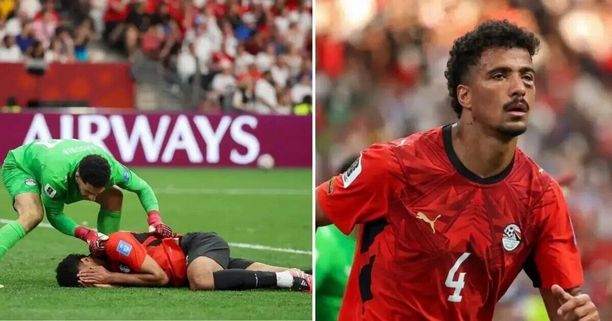 مدافع مصر ضربه مغزی شد/ عبدالمجید بازی با ایران را از دست داد