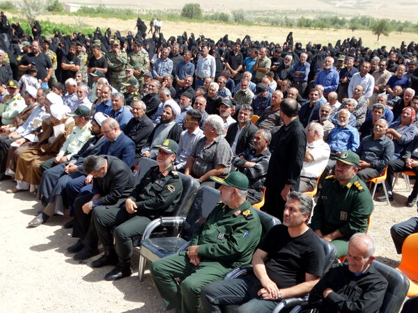 مراسم وداع با شهید «امین عسگری» در گهرو