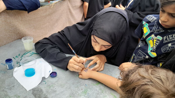 نقاشی‌های کودکان با موضوع اربعین حسینی