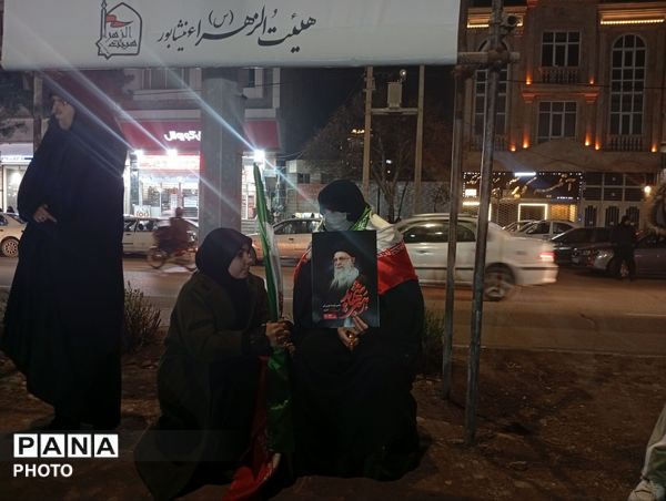 اتحاد و یکپارچگی مردم شهرستان نیشابور در اجتماعات شبانه