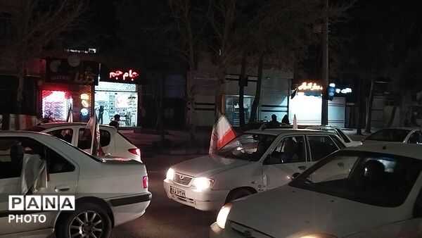 پرچم های ایران بر فراز بلوار فضل نیشابور قرار گرفت 