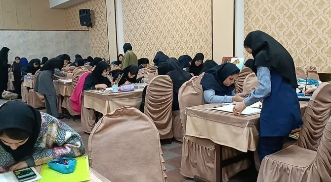 مرحله شهرستانی هنرهای تجسمی بافق با حضور منتخبین متوسطه اول و دوم