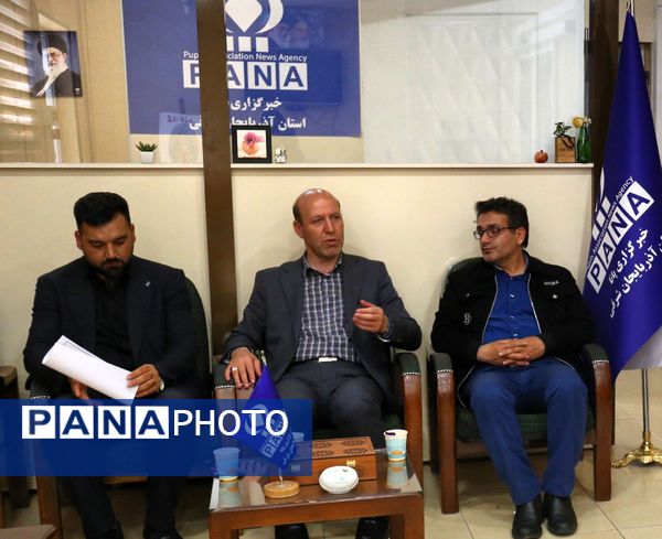 حضور معاون پرورشی و فرهنگی آذربایجان شرقی در خبرگزاری پانا به‌مناسبت تاسیس این رسانه