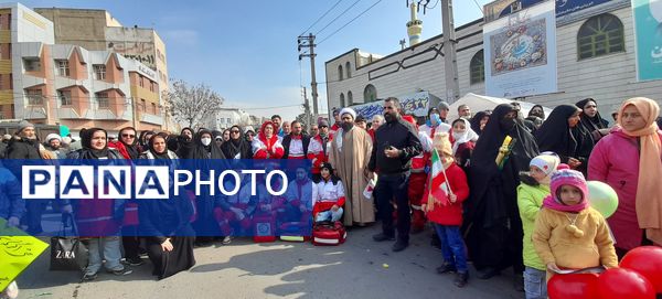 راهپیمایی ۲۲ بهمن در شهرستان قدس  