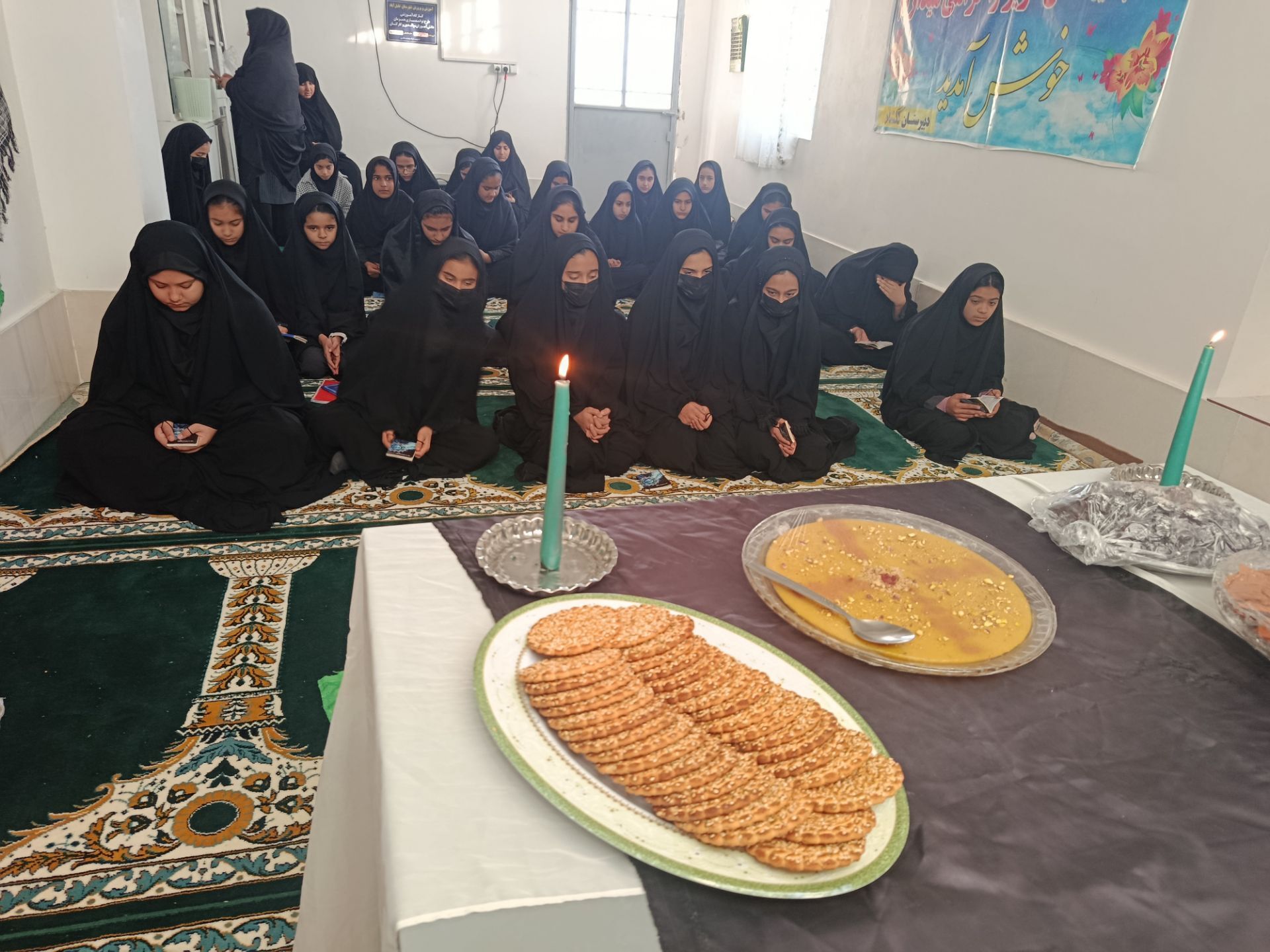 مراسم سوگواری شهادت حضرت فاطمه زهرا س در مدرسه گلشاد خلیل آباد 