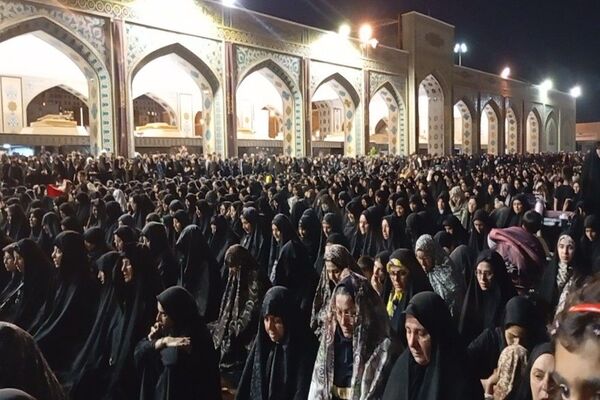 حال هوای خیابان‌های مشهد در شب شهادت حضرت علی بن موسی رضا (ع)