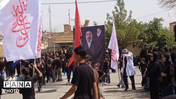 نخل گردانی در روستای فدافن،تاسوعایی به یادگار از کربلا 