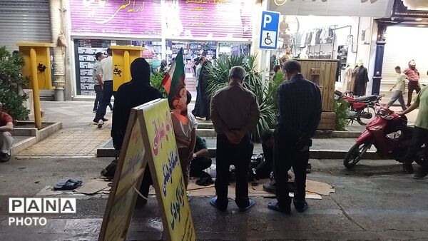 موکب واکس صلواتی روستای باغشن گچ نیشابور در نود و نهمین شب از اجتماعات 