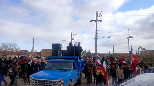 جشن انقلاب و حضور پرشور مردم روستای برآباد خواف