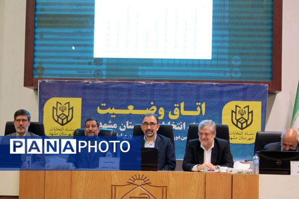 اتاق کنترل وضعیت ستاد انتخابات شهر مشهد