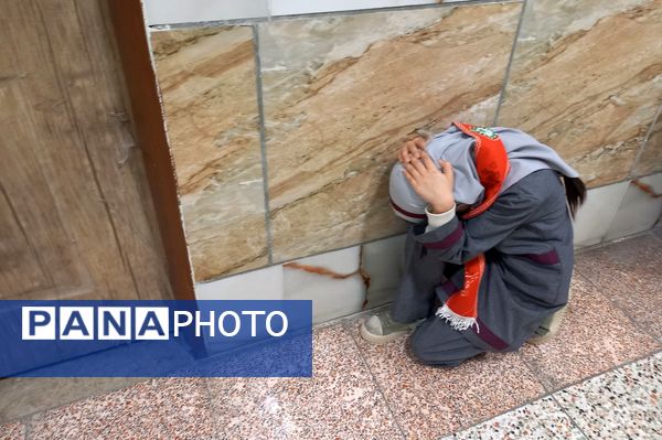 اجرای مانور زلزله و ایمنی در مدارس ناحیه 3 شیراز 