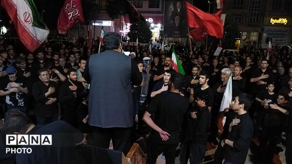 شب تاسوعا در بلوار فضل نیشابور 