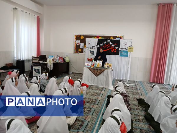 نسیم دانایی در کویر مروست: هفته کتاب و کتاب‌خوانی با شور و نشاط در مدرسه زینب(س) 