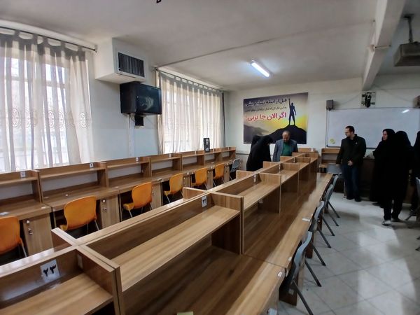 افتتاحیه سالن مطالعه شهید سردار سلیمانی در دبیرستان آزرم ناحیه یک مشهد