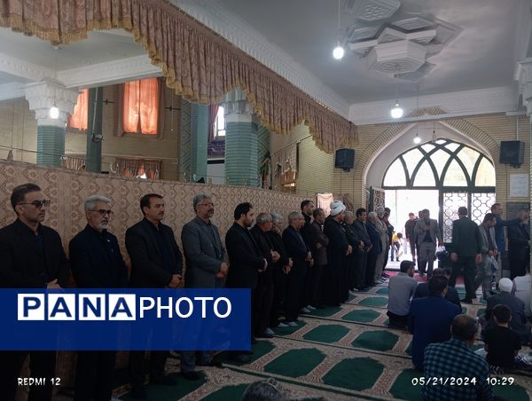 مراسم گرامیداشت شهید جمهور و شهدای سانحه بالگرد در شهرستان باخرز 