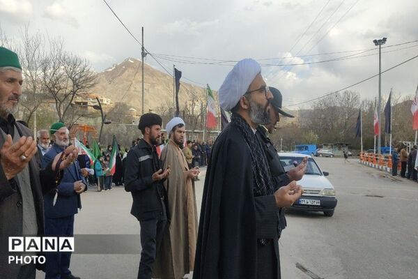 راهپیمایی اربعین شهادت قائد امت در شهر بار نیشابور-۲
