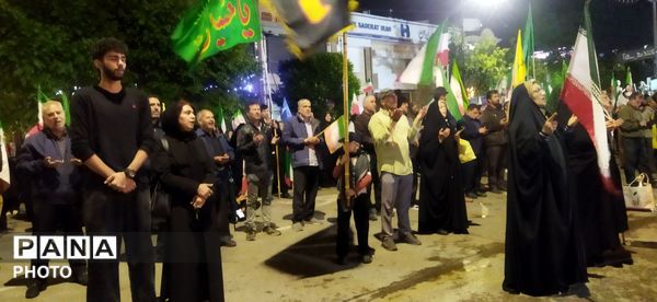  نیشابور در میدان خونخواهی ،شبی دیگر از حماسه آفرینی مردمی نیشابور در قاب پانا 