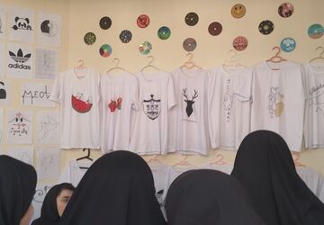 بازدید دانش‌آموزان آموزشگاه فدک از هنرستان حضرت زهرا(س) شهرستان بن