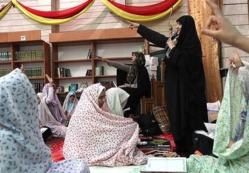  برگزاری مراسم معنوی اعتکاف دانش‌آموزی دختران متوسطه اول دارابی در مسجد قبا