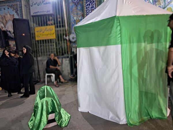 آیین خیمه سوزان در مسجد ابوالفضل قائمشهر