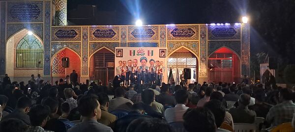 مراسم نخستین سالگرد شهدای خدمت در گلزار شهدای گمنام نیشابور 