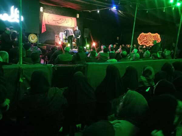 مراسم عزاداری ایام فاطمیه در شهرک سعدی شیراز
