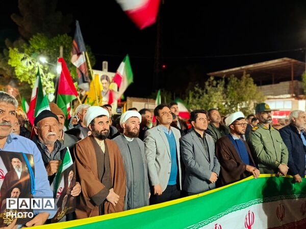 راهپیمایی شهروندان شهرستان مانه 