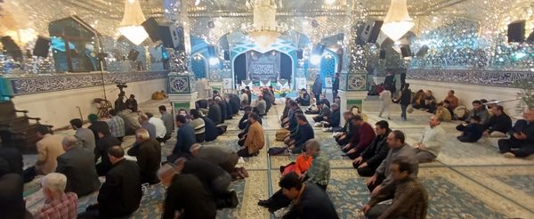 مراسم احیای شب نوزدهم رمضان در امام زاده سید عباس شهرستان بجنورد استان خراسان شمالی