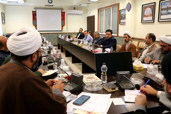 جلسه هماهنگی تشییع و خاکسپاری دو شهید گمنام دفاع مقدس در مسجد جمکران