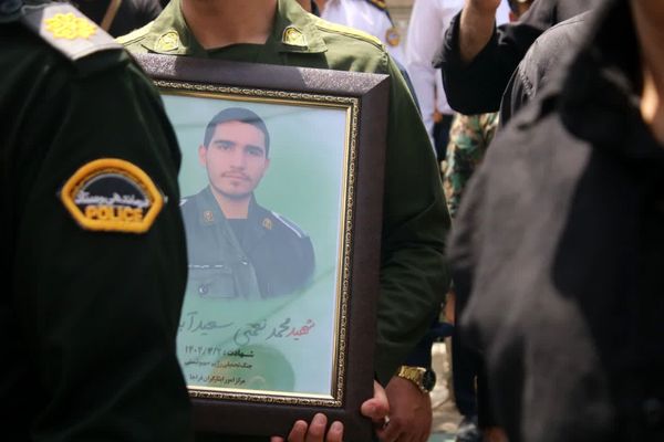 تشییع پیکر شهید محمد نعمتی سعیدآبادی در شهرستان بهارستان