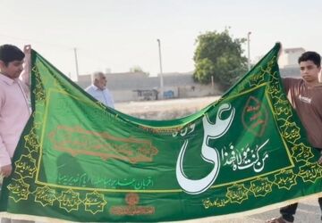 احیای سنت‌های دیرینه در کاروان غدیری محله زرکی میناب