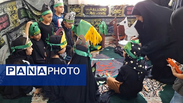 نوآموزان قرآنی دارالقرآن امام علی(ع) در سوگ شهادت حضرت رقیه 