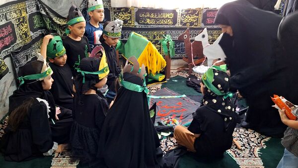 نوآموزان قرآنی دارالقرآن امام علی(ع) در سوگ شهادت حضرت رقیه 